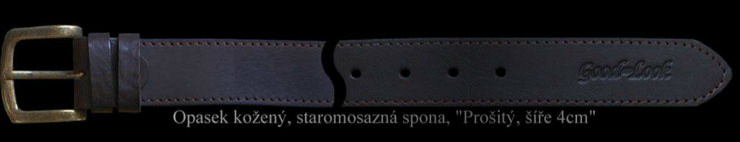 Opasek 4cm prošitý Votex - Obrázek Opasek 4cm prošitý Votex - Obrázek